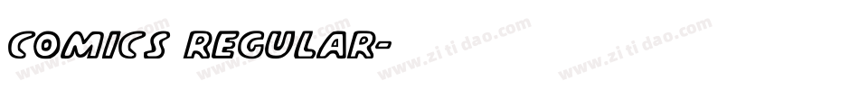Comics Regular字体转换